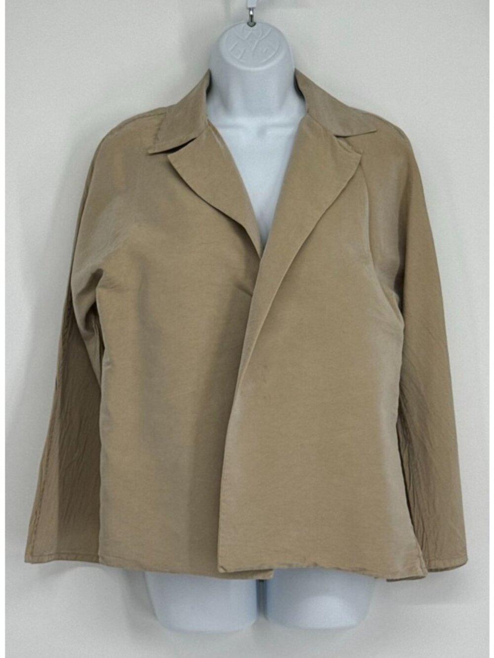 Dusan Women Silk Crossover Blazer Jacket M Made In Italy Luxe